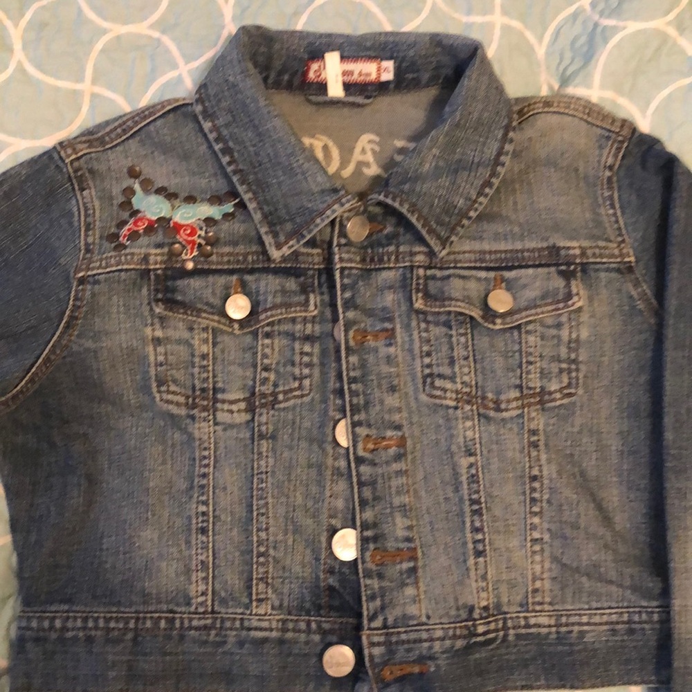 Crop jean jacket - Picture 3 of 4